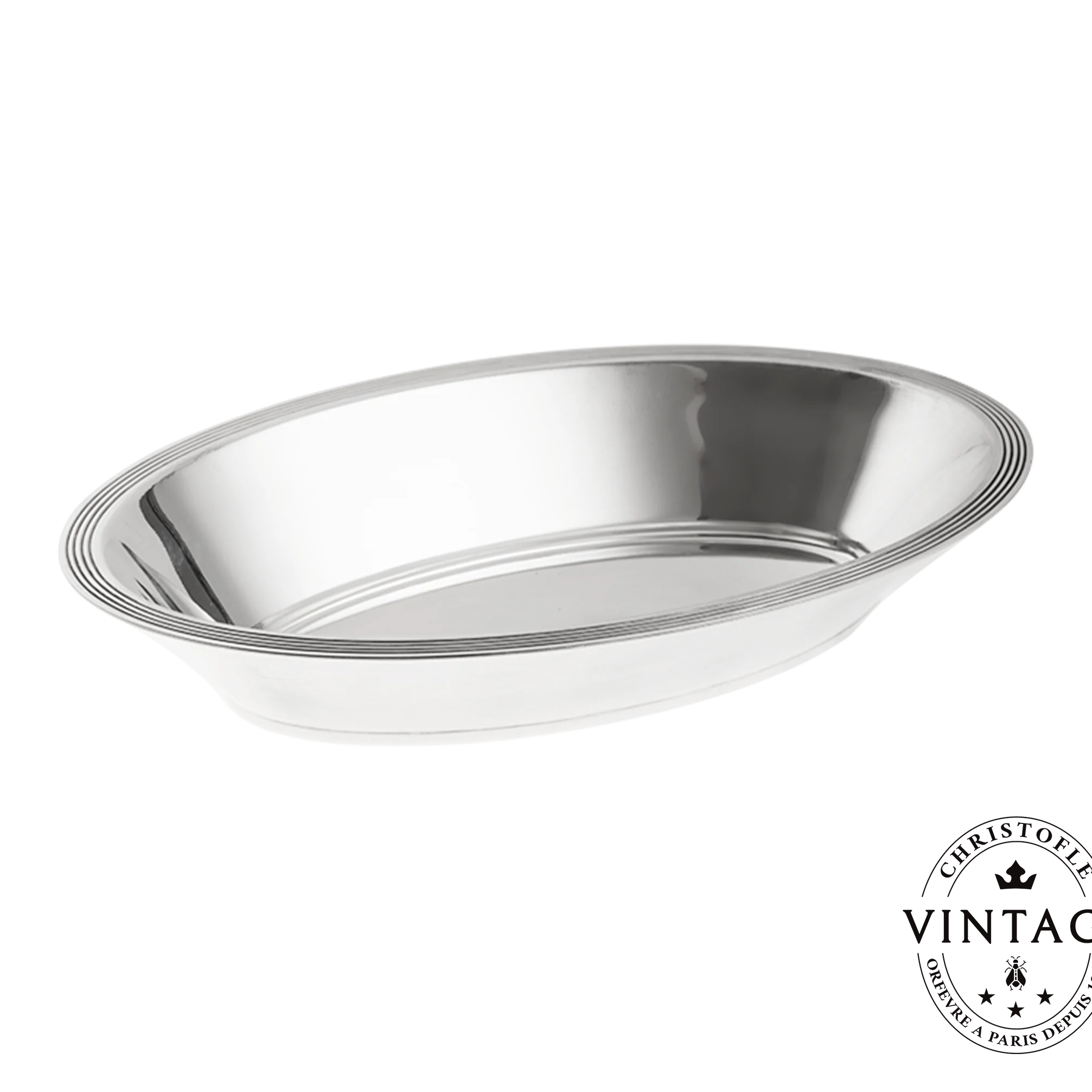 Vintage Silvered Bread Basket Filets