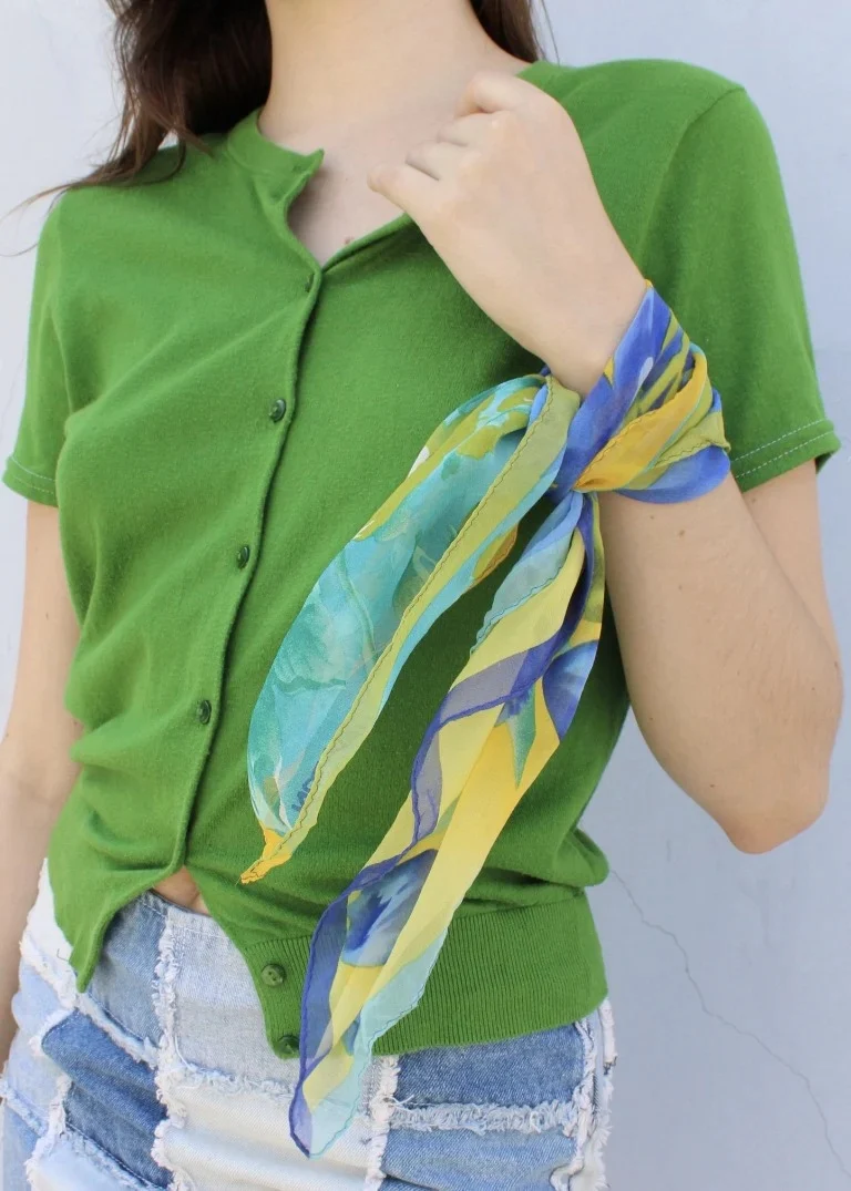 Vintage Floral Scarf Sv012