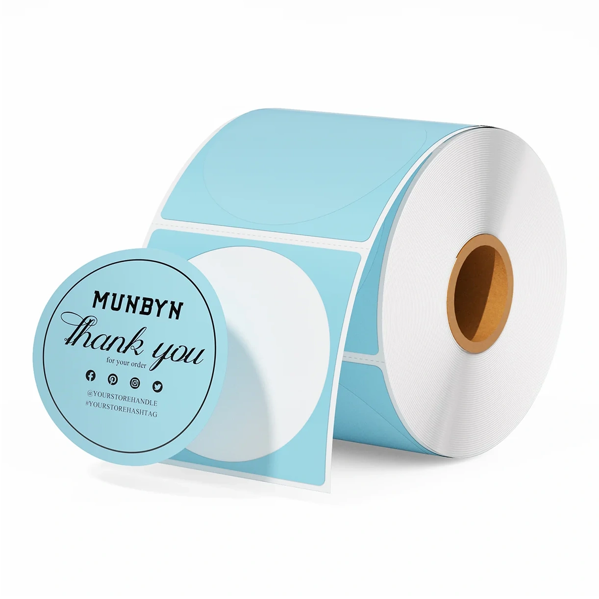 2" Circle Labels - Blue