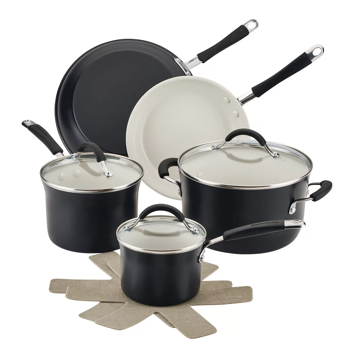 Rachael Ray Cucina 10-pc Ceramic Nonstick Cookware Set