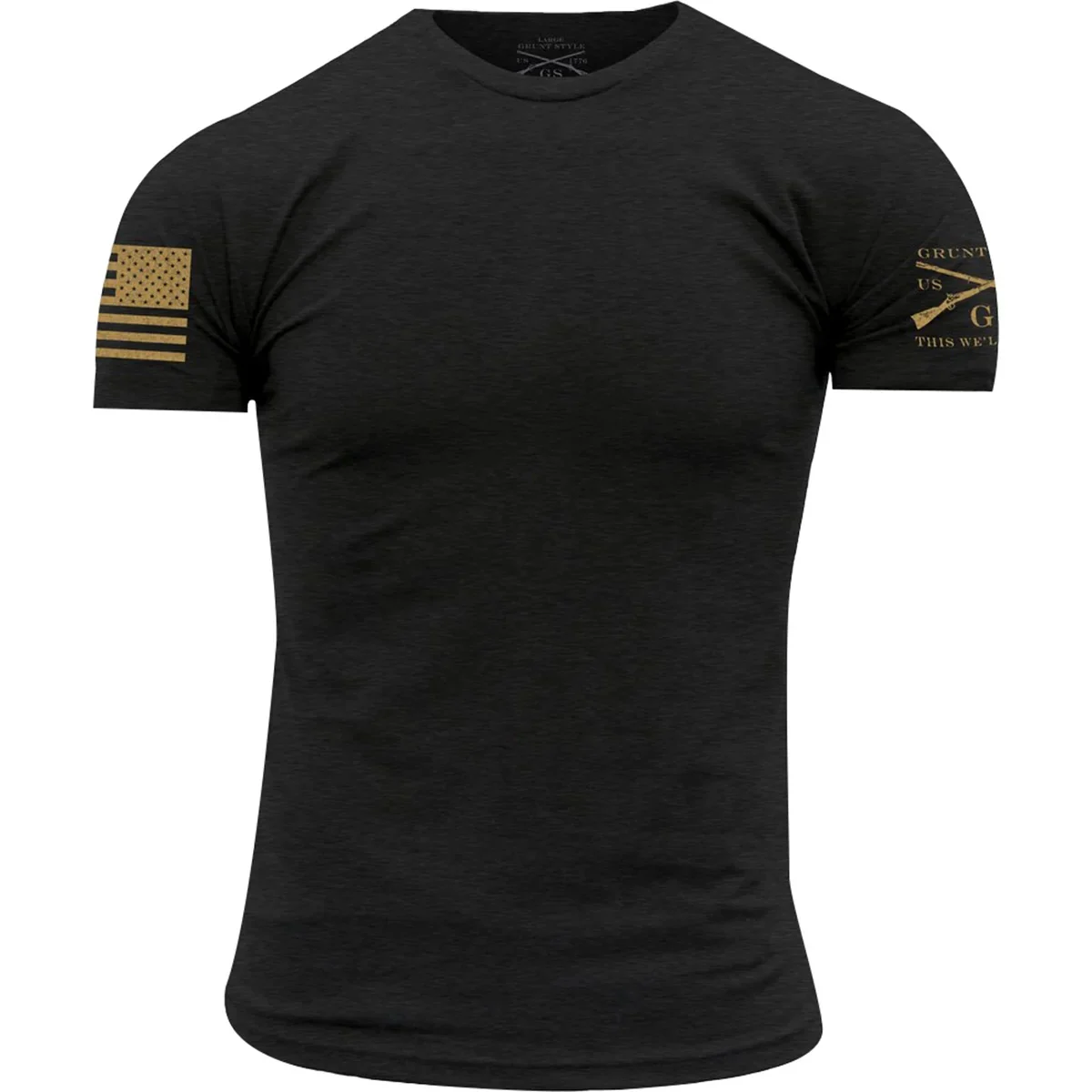 Grunt Style Basic Crewneck T-shirt - Black