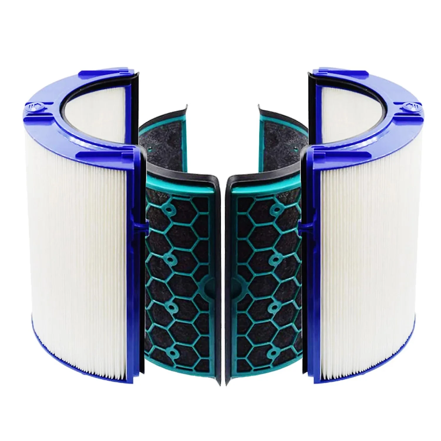 Maximalpower Hepa Filter And Activated Carbon Filter For Dyson Air Purifier Tp04 Hp04 Dp04 – 2 Stage 360-degree Filter System Pure Cool Fan - 1 Pack