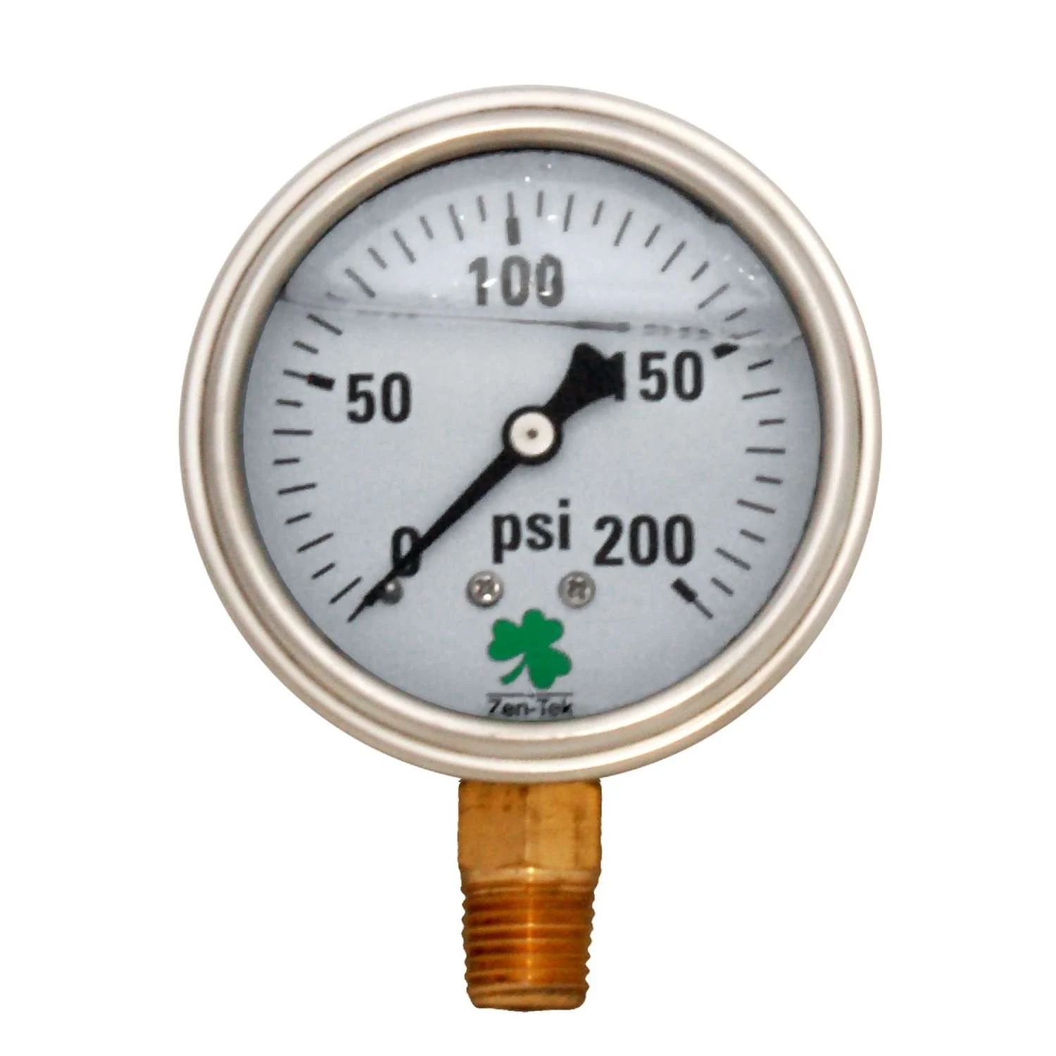 Zenport 2.5 In. Abs Plastic Glycerin Filled Pressure Gauge 200 Psi