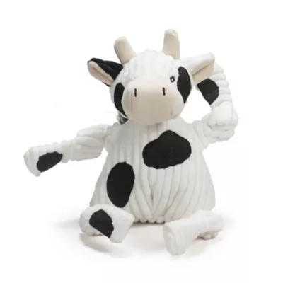 Hugglehounds Barnyard Knotties Cow Small Plush Dog Toy