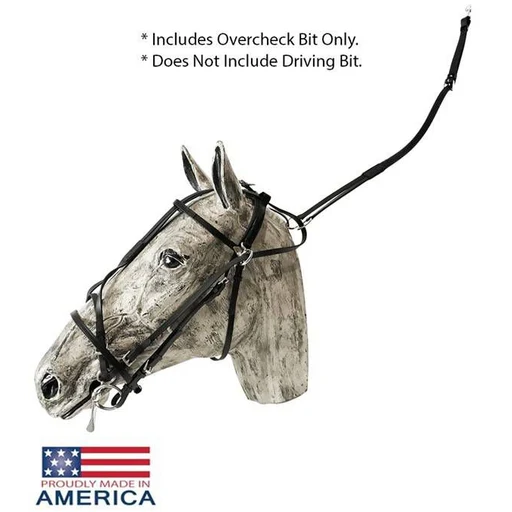 Feather-weight Us Style Double Overcheck Bridle Op - Open Bridle