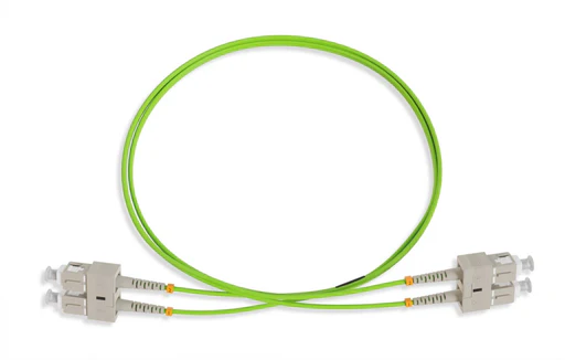 Nippon Labs Om5 Sc/sc Upc Lszh/ofnr Dual-rated Multimode Fiber Optic Patch Cable Lime Green