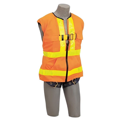 Delta Vest Hi-vis Reflective Workvest Harness, Tongue Buckle