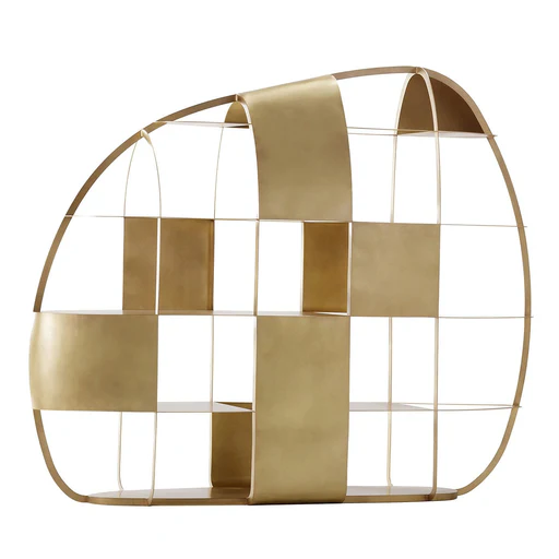 Airframe Brushed Brass Bookcase By Pio&titotoso