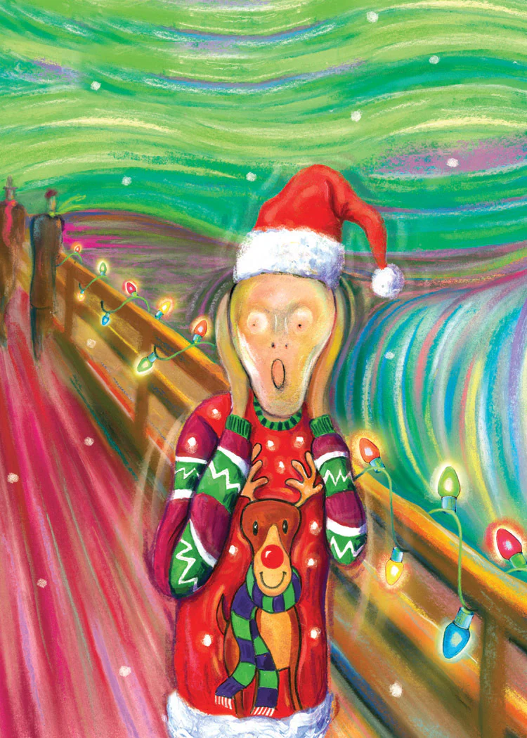 The Scream Holiday Cards - Single Card