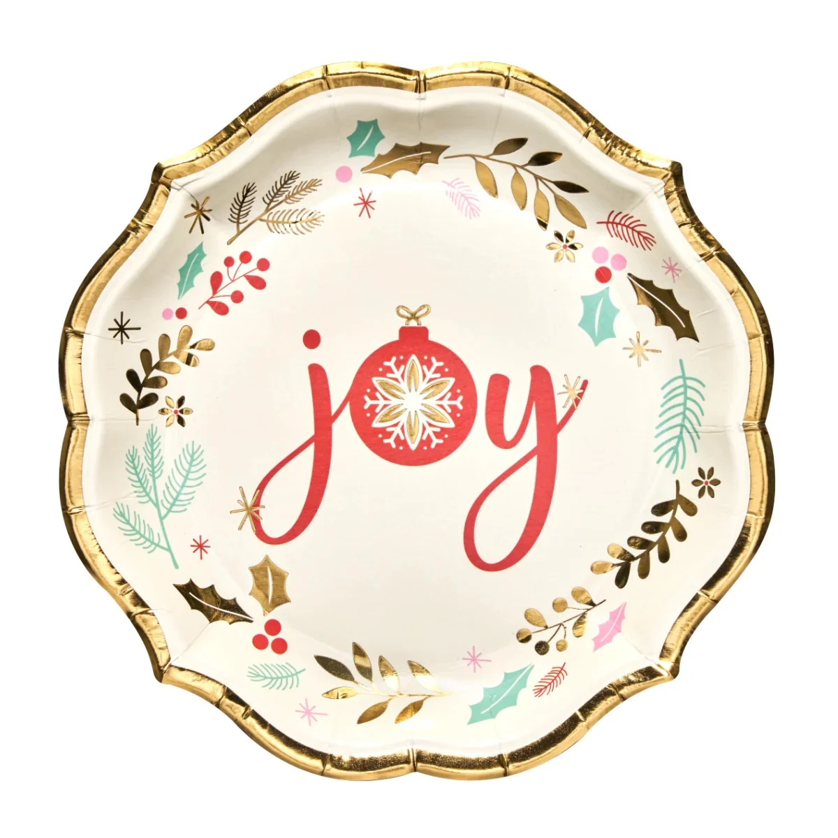 Vintage Santa Salad Plates, Package Of 8