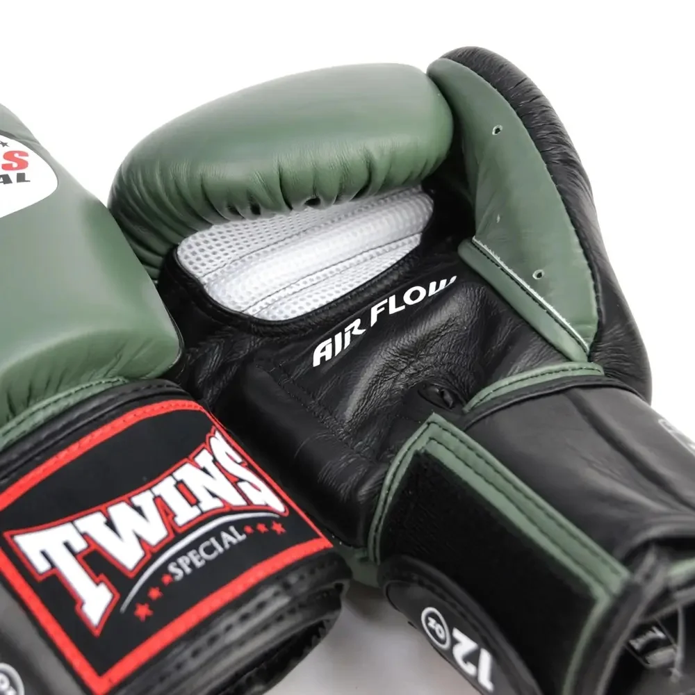 Bgvla2-2t Twins Air Flow Boxing Gloves Olive Green - 10oz