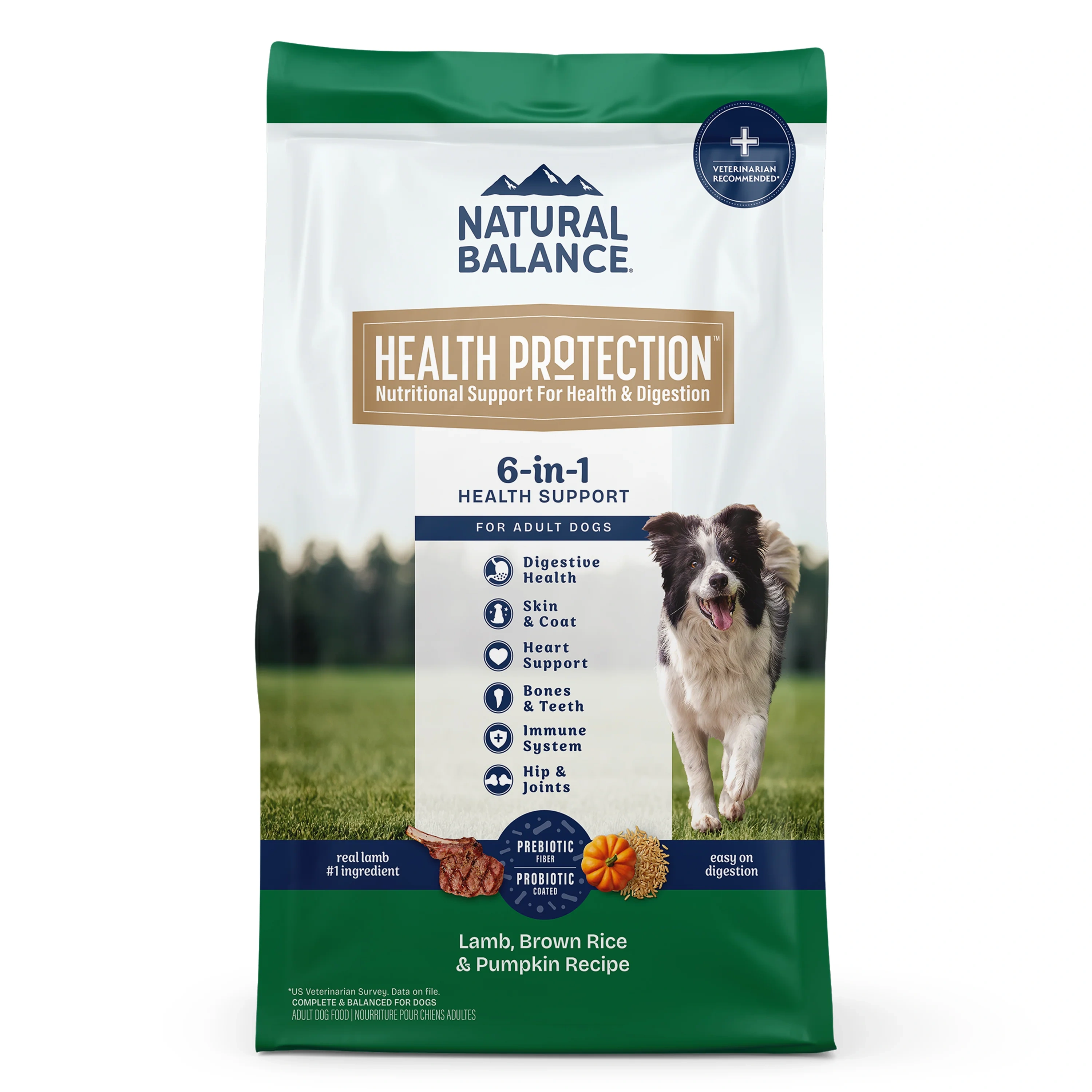 Natural Balance Health Protection Dry Dog Food Lamb Rice Pumpkin 24 Lb