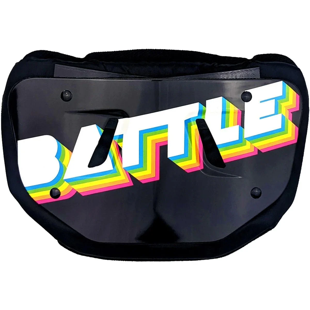 Battle Sports Adult Retro Arcade Chrome Football Back Plate - Black