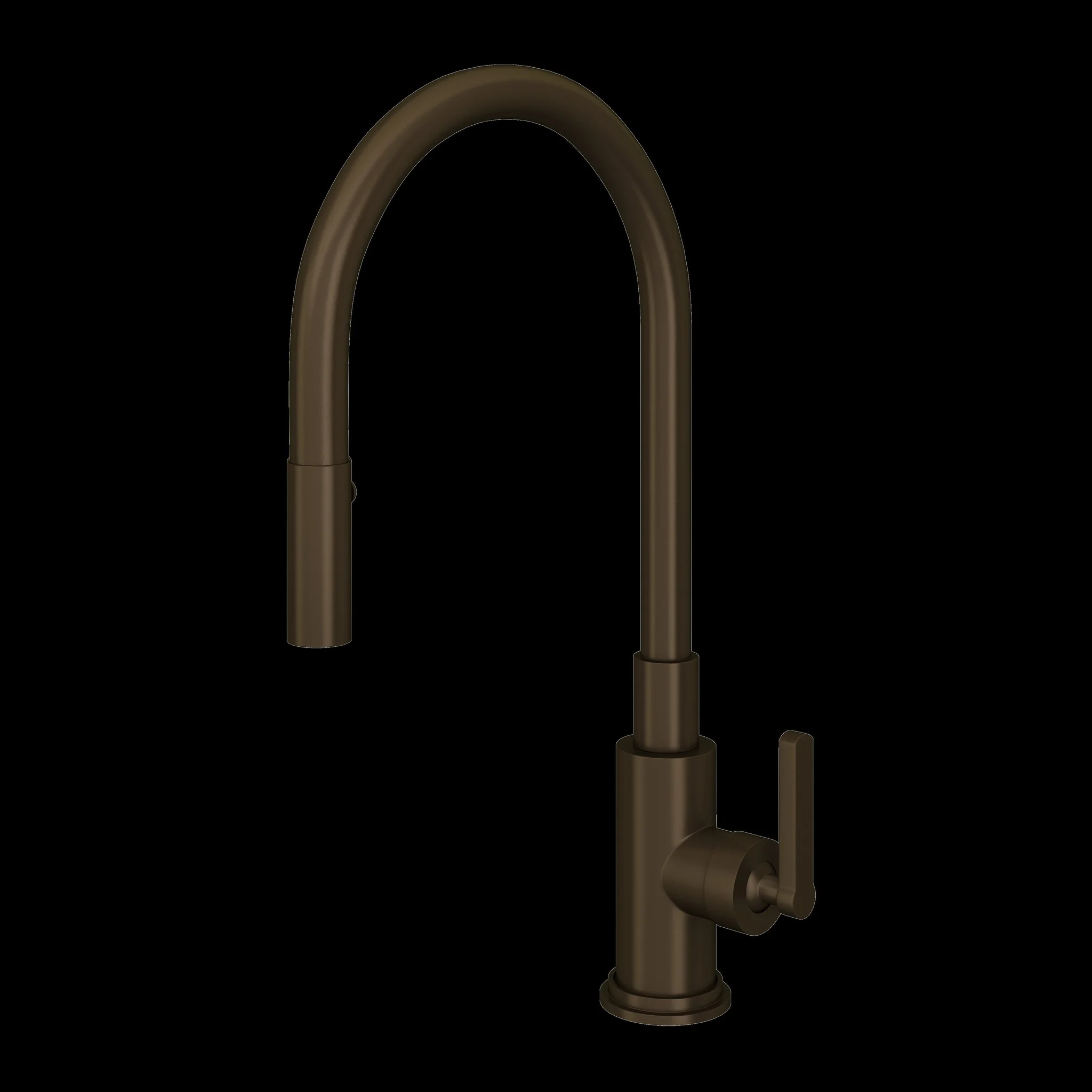 Rohl A3430 Lombardia Pull-down Kitchen Faucet - Tuscan Brass