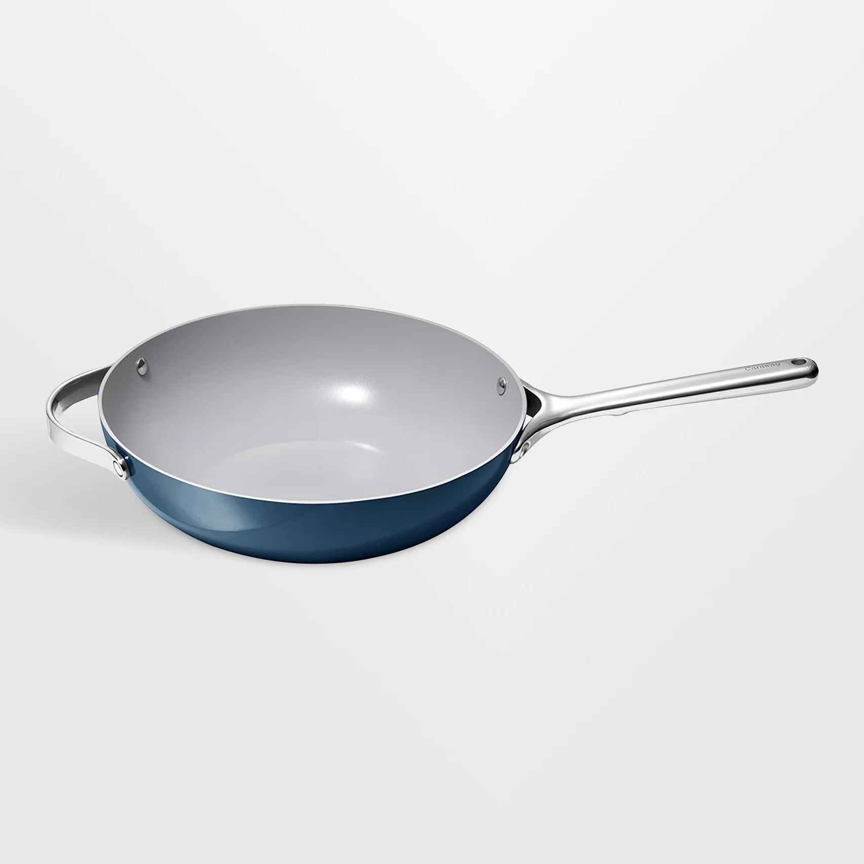 Caraway Cookware Plus Navy Ceramic Non-stick 12" Stir Fry Pan