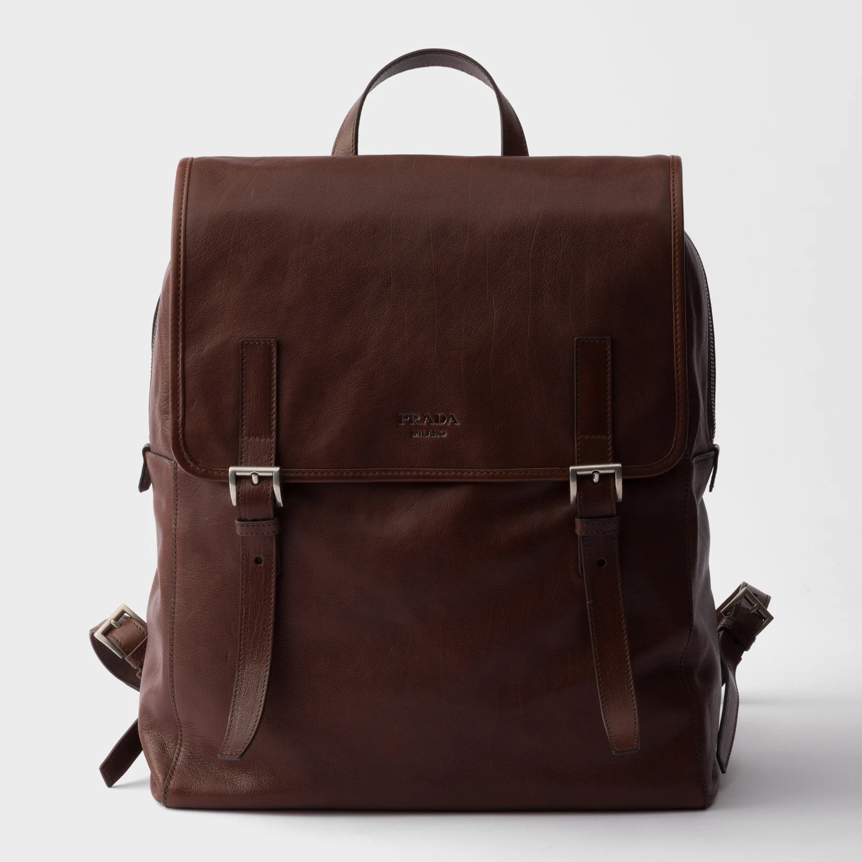 Cocoa Brown Leather Backpack