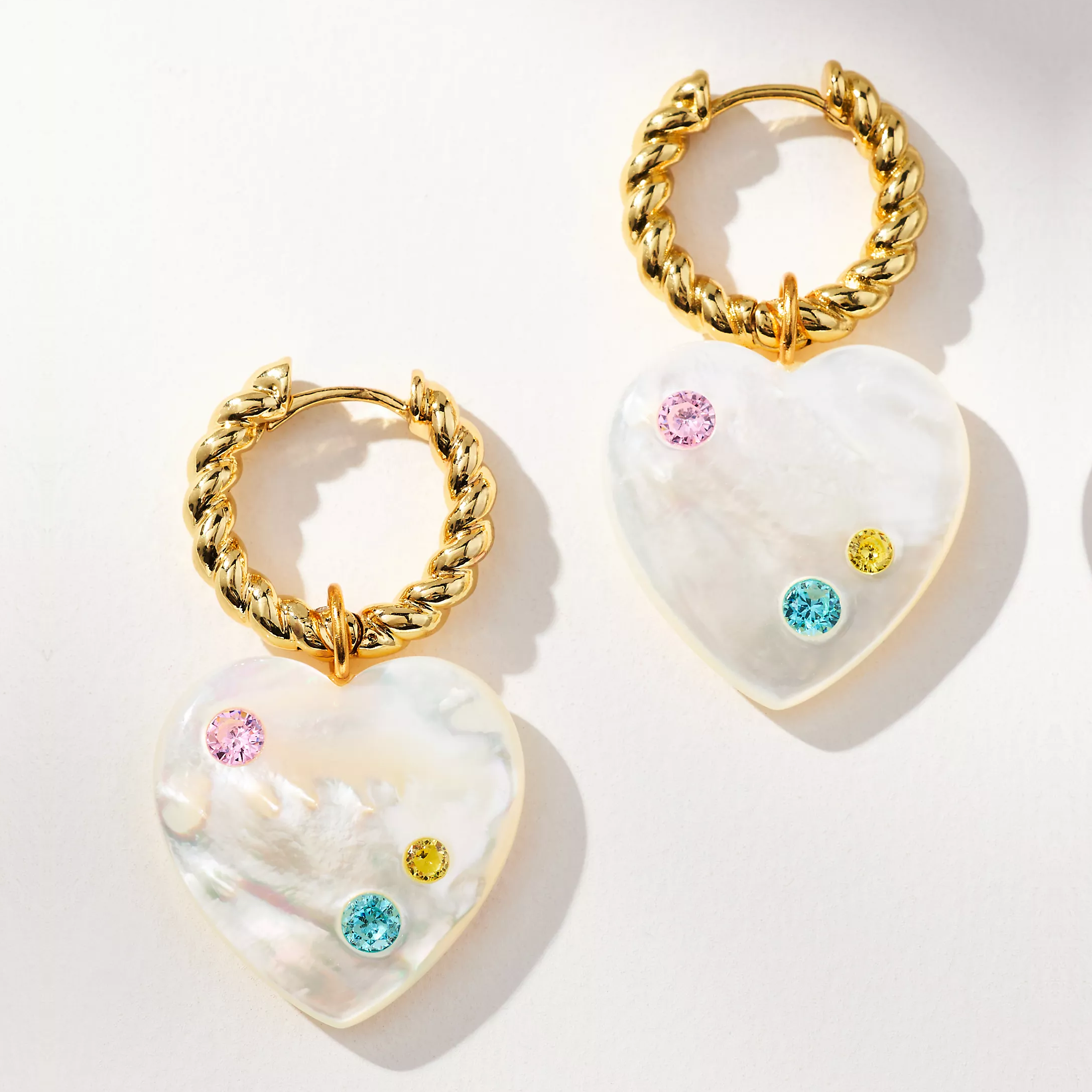 Heart To Heart Glow Huggie Hoop Earrings