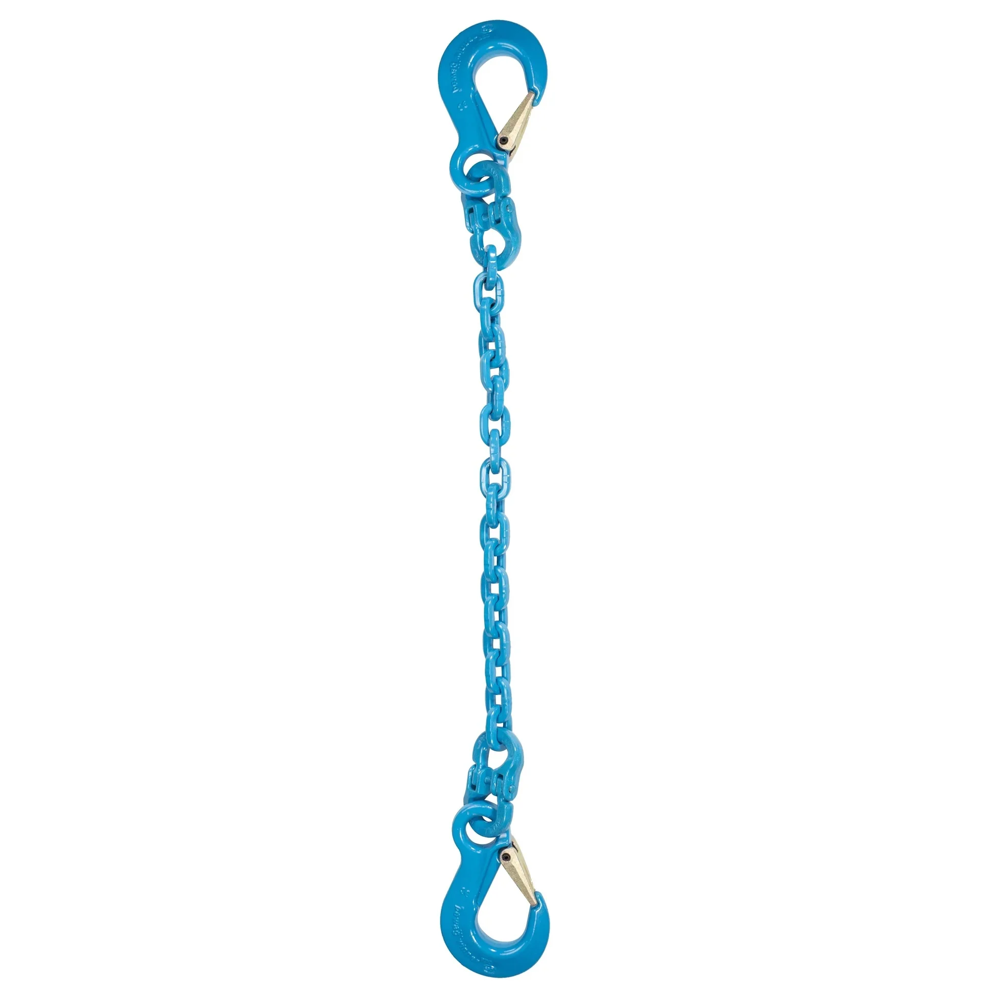 3/8" X 5' - Pewag Single Leg Chain Sling W/ Sling & Sling Hooks - Grade 120