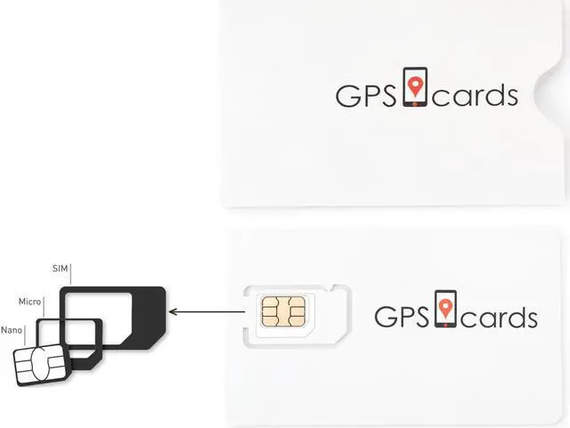 Gps.cards Sim For Gms50t-hs Gps Device + Global Coverage + Realtime Tracking