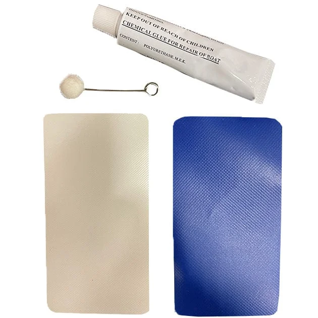Splash Zone Repair Kit Patches And Glue Blue And White Patches