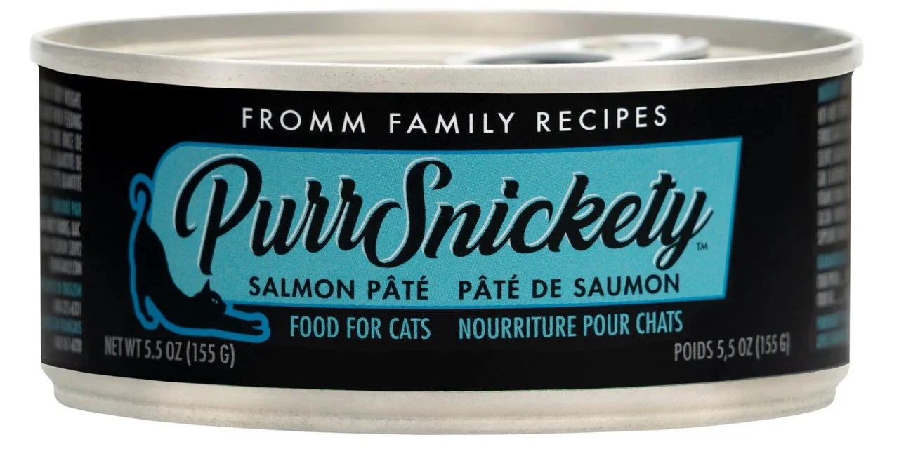 Fromm Purrsnickety Salmon Pate Canned Cat Food 5.5 Oz