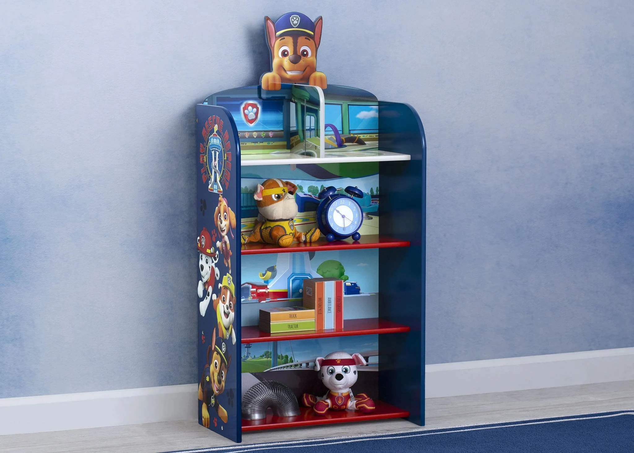 Paw Patrol Wooden Playhouse 4-shelf Bookcase