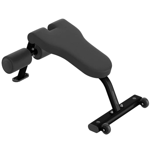 Life Fitness Abdominal Bench - Platinum Frame / Black Upholstery (single-stitch)