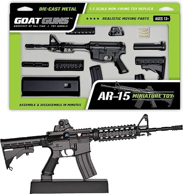 Goat Guns Mini Ar15 Model With Mini Suppressor And Display Stand