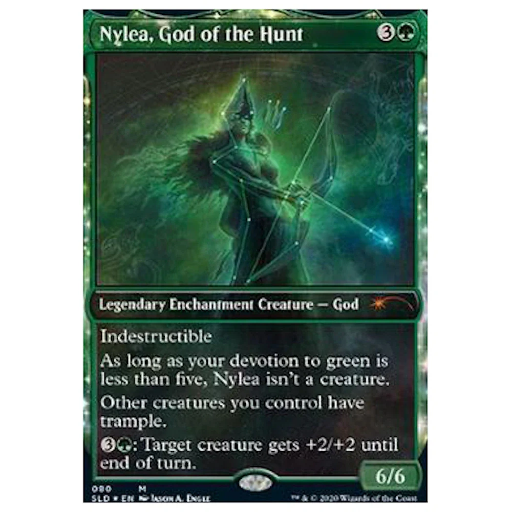Nylea, God Of The Hunt (foil) Magic: The Gathering Tcg Secret Lair Mythic #80 (ungraded)