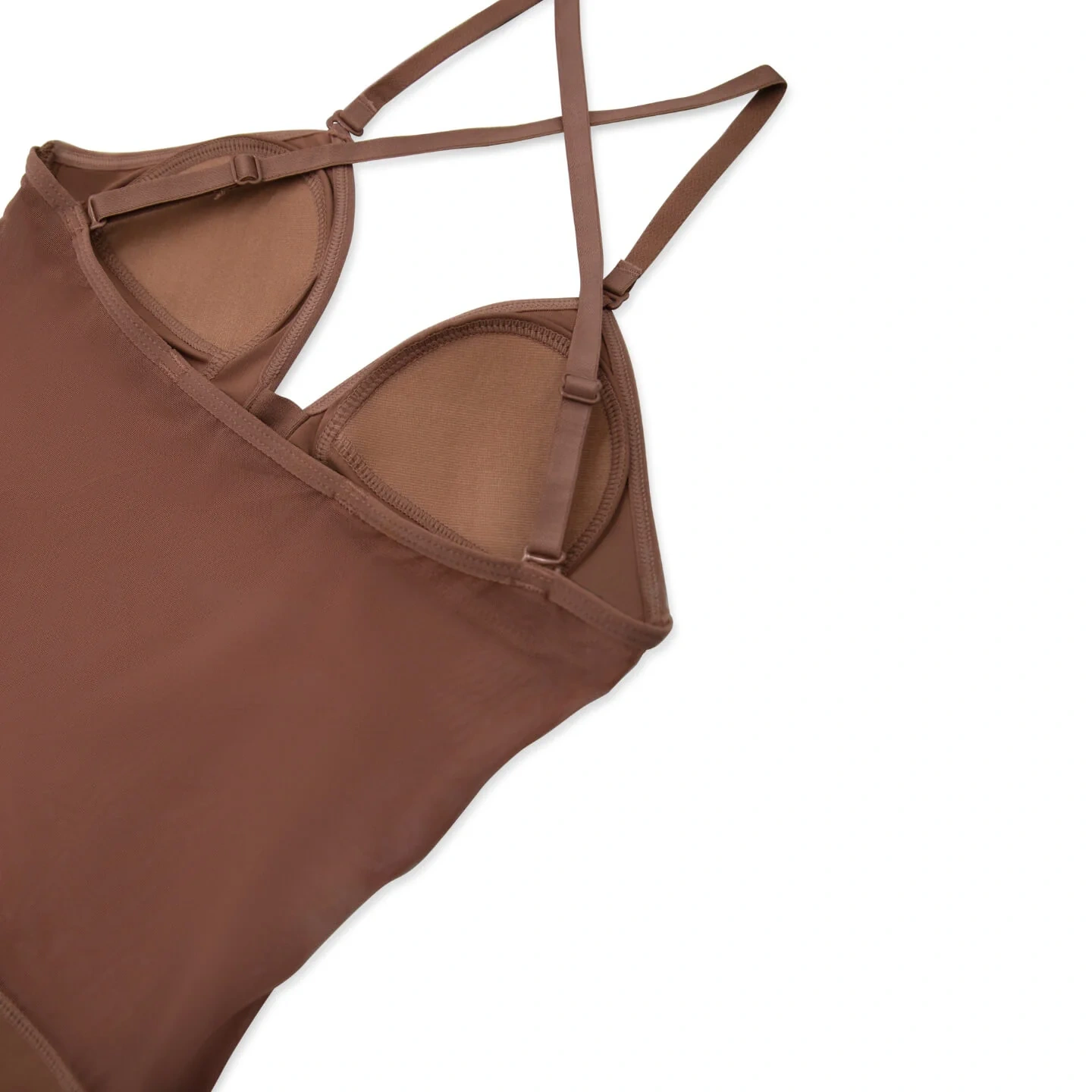 Plunge Neck Mesh Midriff Leotard - Girls
