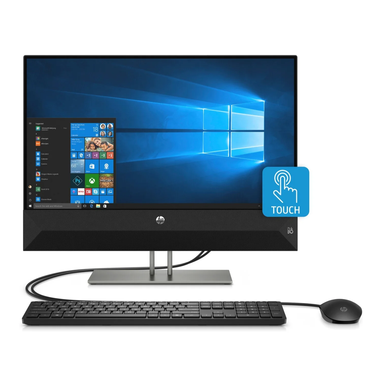 Hp Pavilion 24-xa0032 23.8" Fhd Touch All-in-one Pc, Intel Core I5-9400t, 12gb Ram, 512gb Ssd, Windows 10