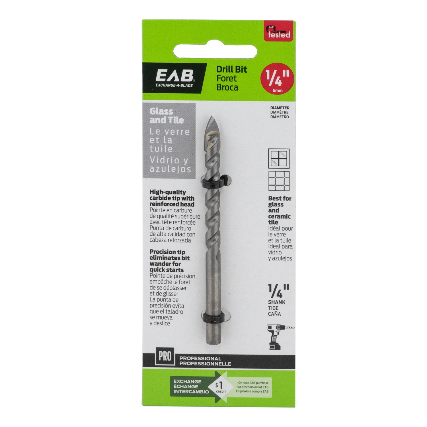 Carbide Glass And Tile Drill Bit