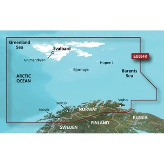 Garmin Bluechart G3 Hd - Hxeu054r - Vestfjd - Svalbard - Varanger - Microsd™/sd™ | 010-c0790-20