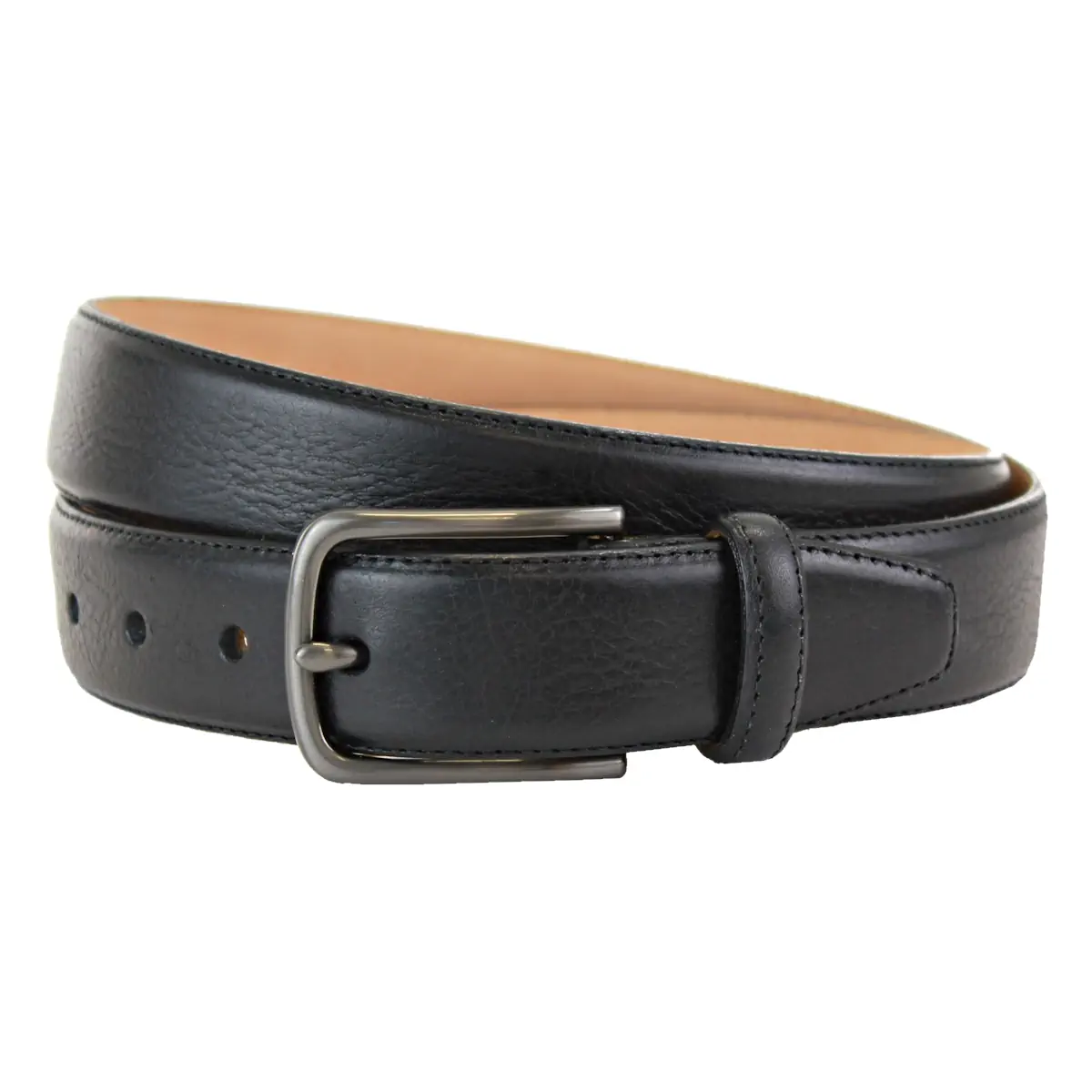 Miller Men's Leather Formal Belt - Black/l/xl