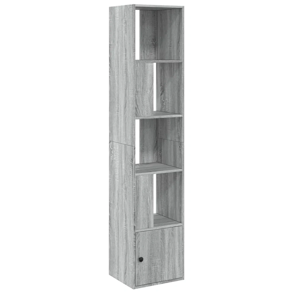 Libreria-scaffale Per Libri-mobile Di Stoccaggio Grigio Sonoma 40x36x189 Cm In Legno Multistrato