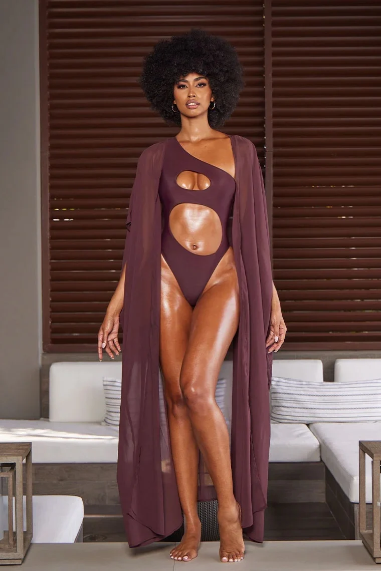 Mica Coverup-chocolate