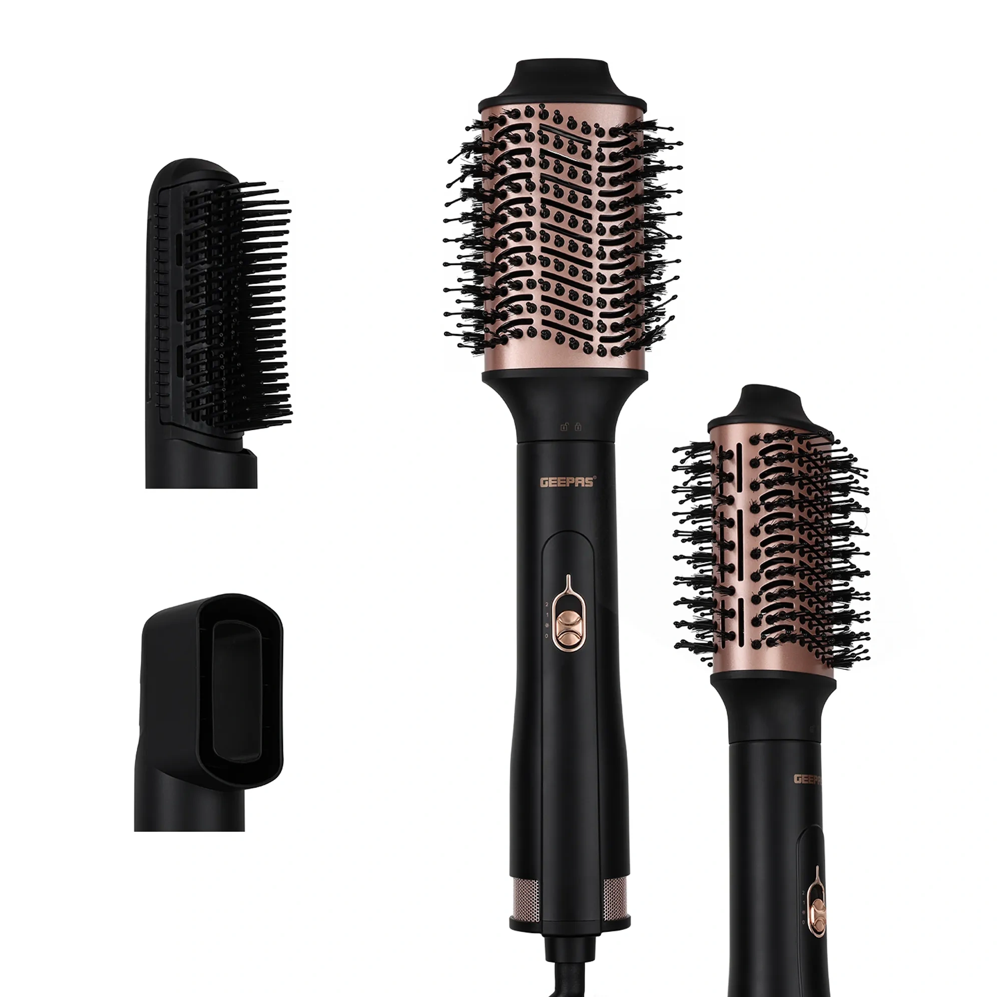 3‑in‑1 Hot Air Styler 1200w Hair Dryer Brush With Ionic Function