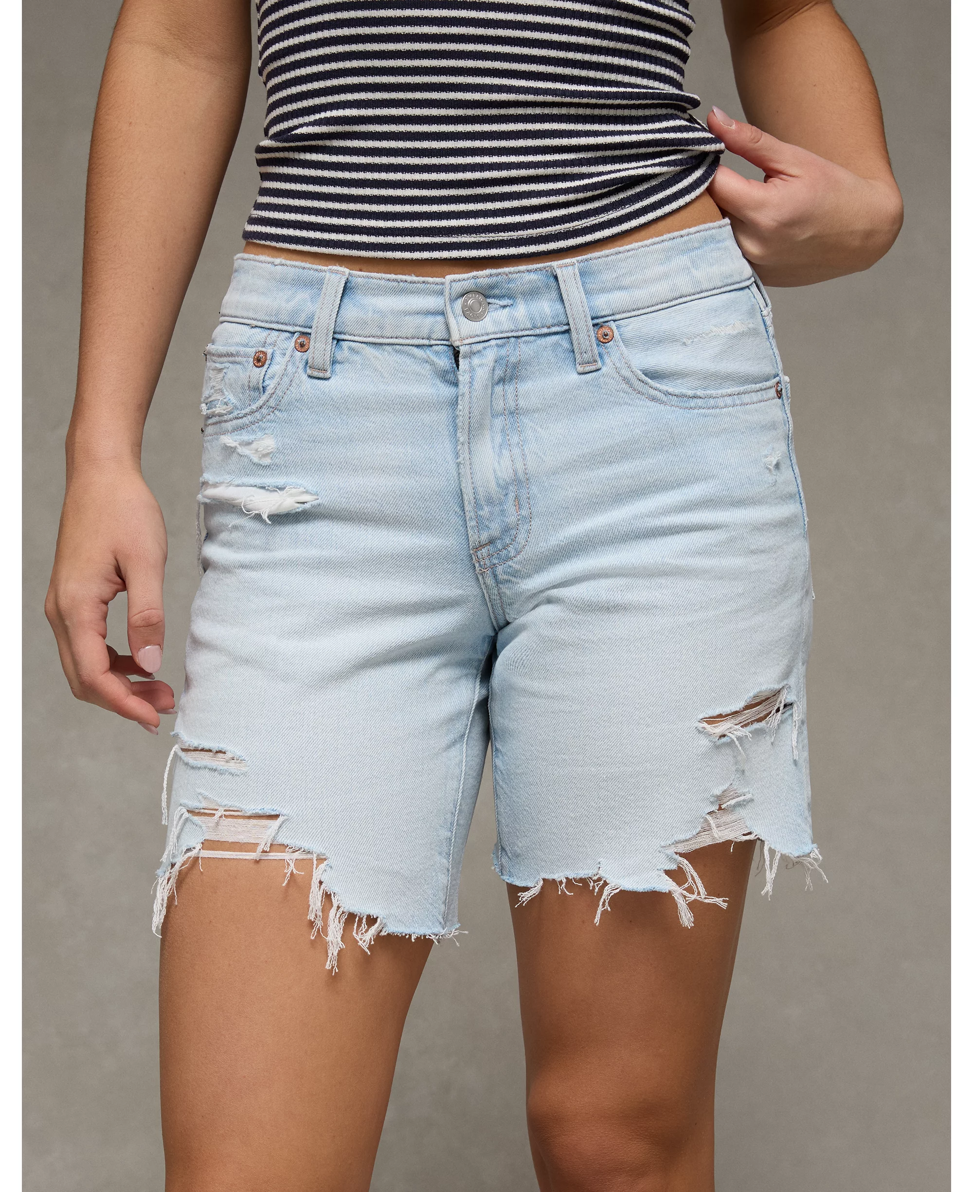 Ae Strigid Low-rise Perfect Bermuda Short
