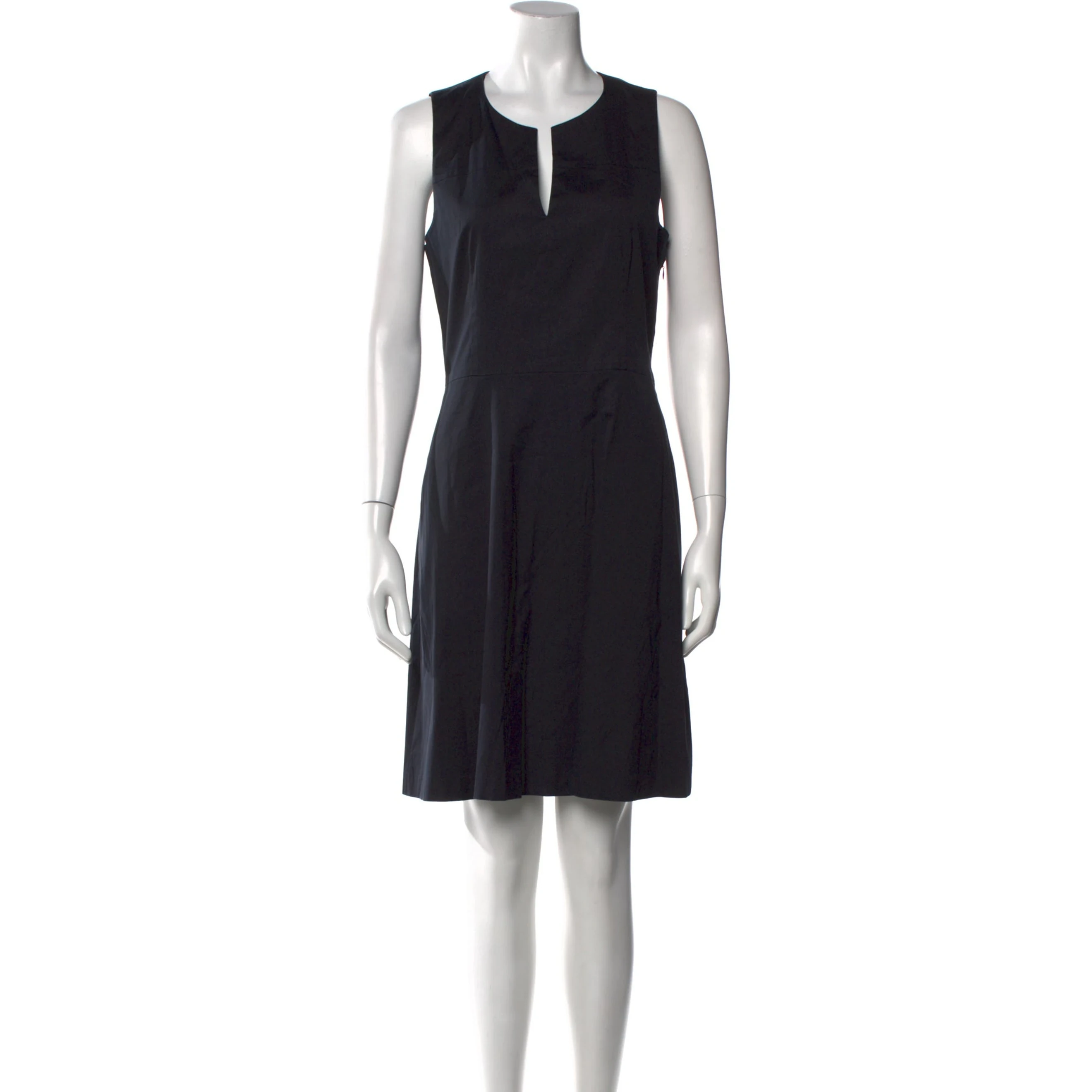 V-neck Knee-length Dress
