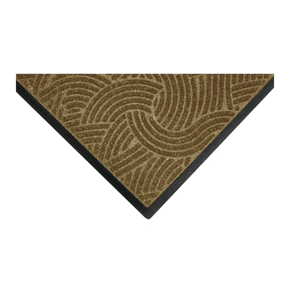 M + A Matting Waterhog Plus Commercial Wiper/scraper Entrance Floor Mat, Cleated, 4' X 8', Khaki
