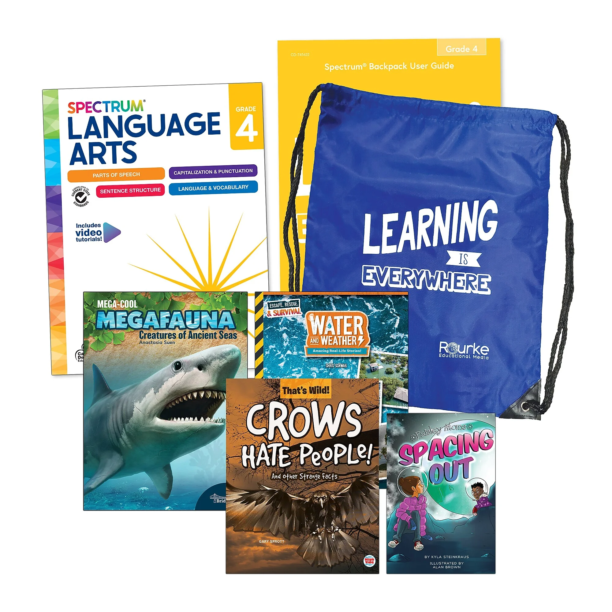 Spectrum Language And Literacy Backpack Grade 4 Workbook 6/set
