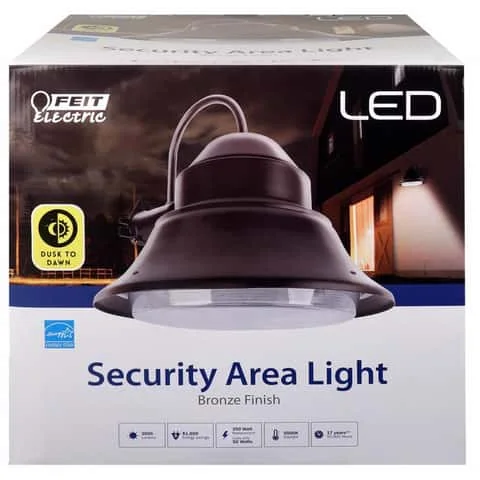 Feit Led Dusk To Dawn Hardwired Led Bronze Security Light
