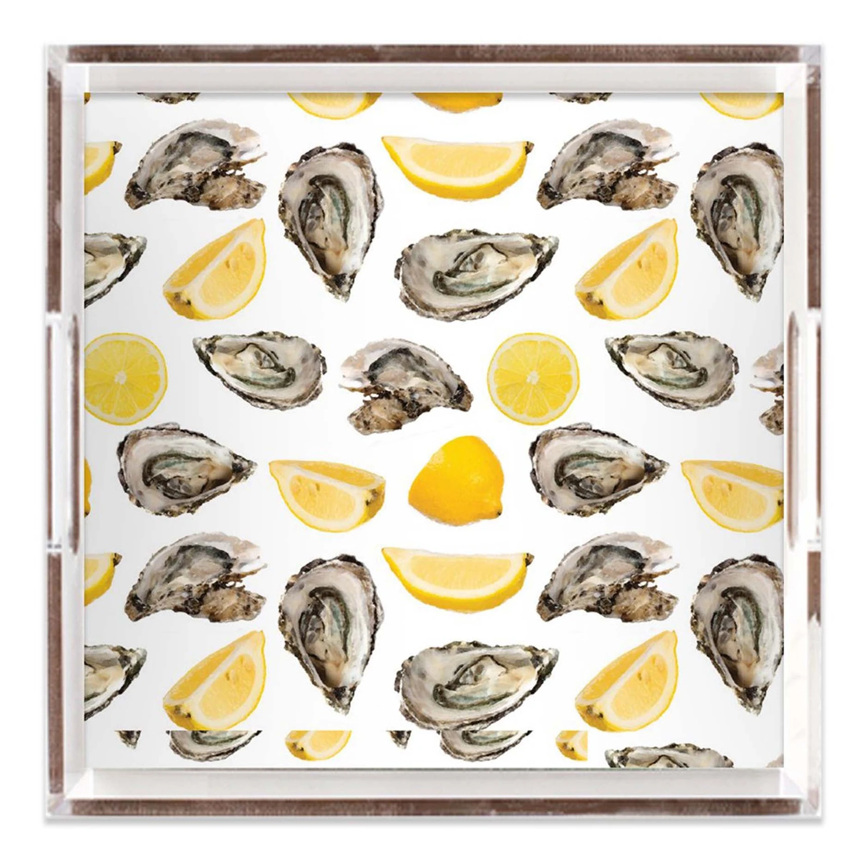 The World Is Your Oyster Lucite Tray - 12x12