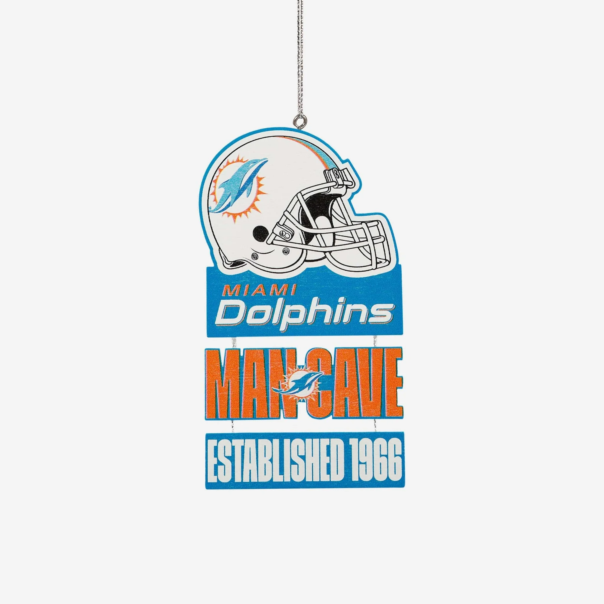 Miami Dolphins Mancave Sign Ornament