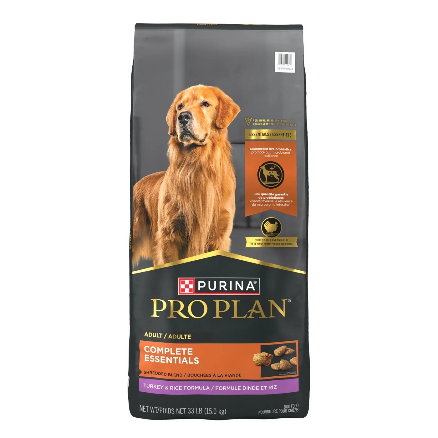 Purina Pro Plan Complete Essentials Shredded Blend Adult Dry Dog Food - Turkey & Rice
