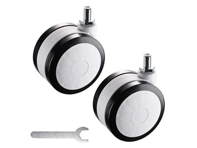 Yescom 2 Pack Mute Wheel Replacement Swivel Casters For Pc Mobile Cart Medical Trolley