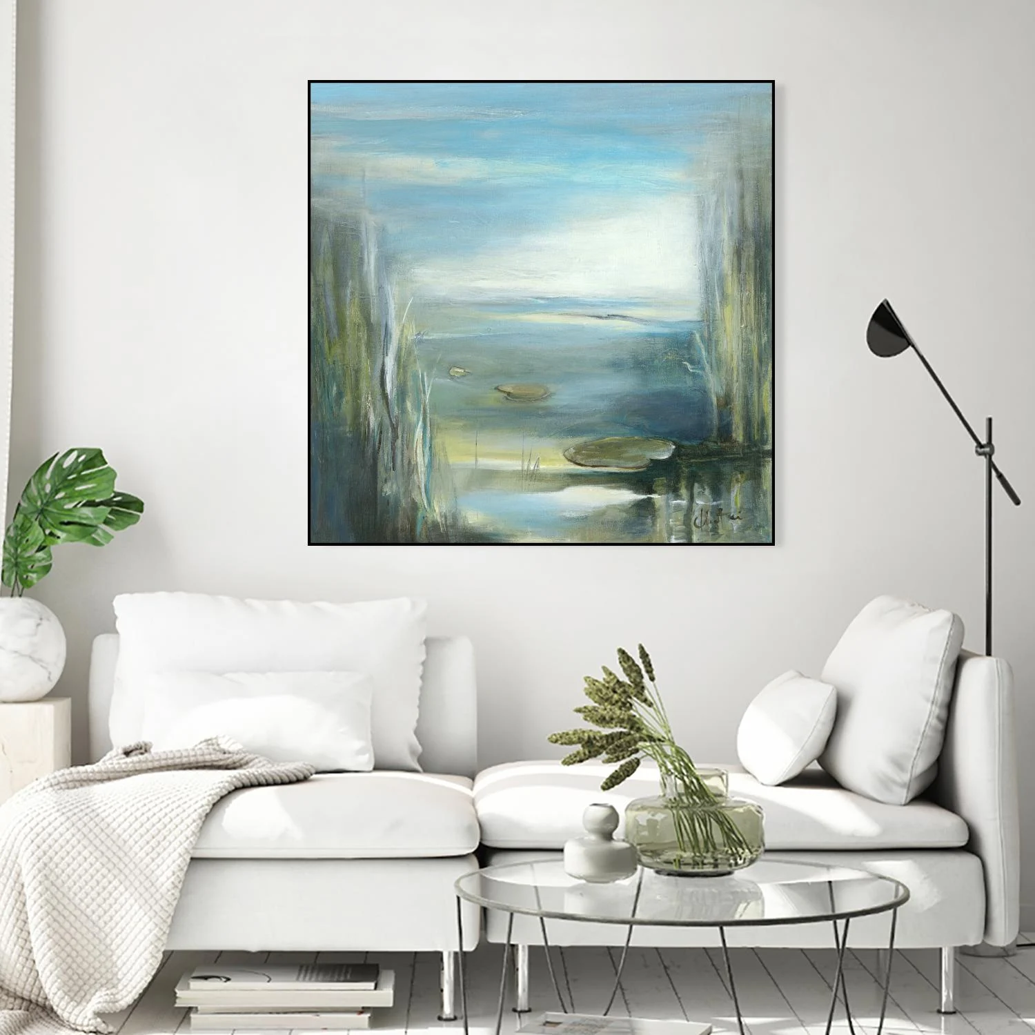 Marecage 2 - Canvas Framed/30 X 30 Inches