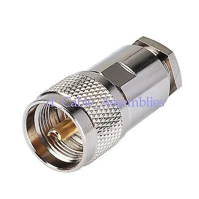 Superbat Uhf Twist-on Plug Connector For Lmr400
