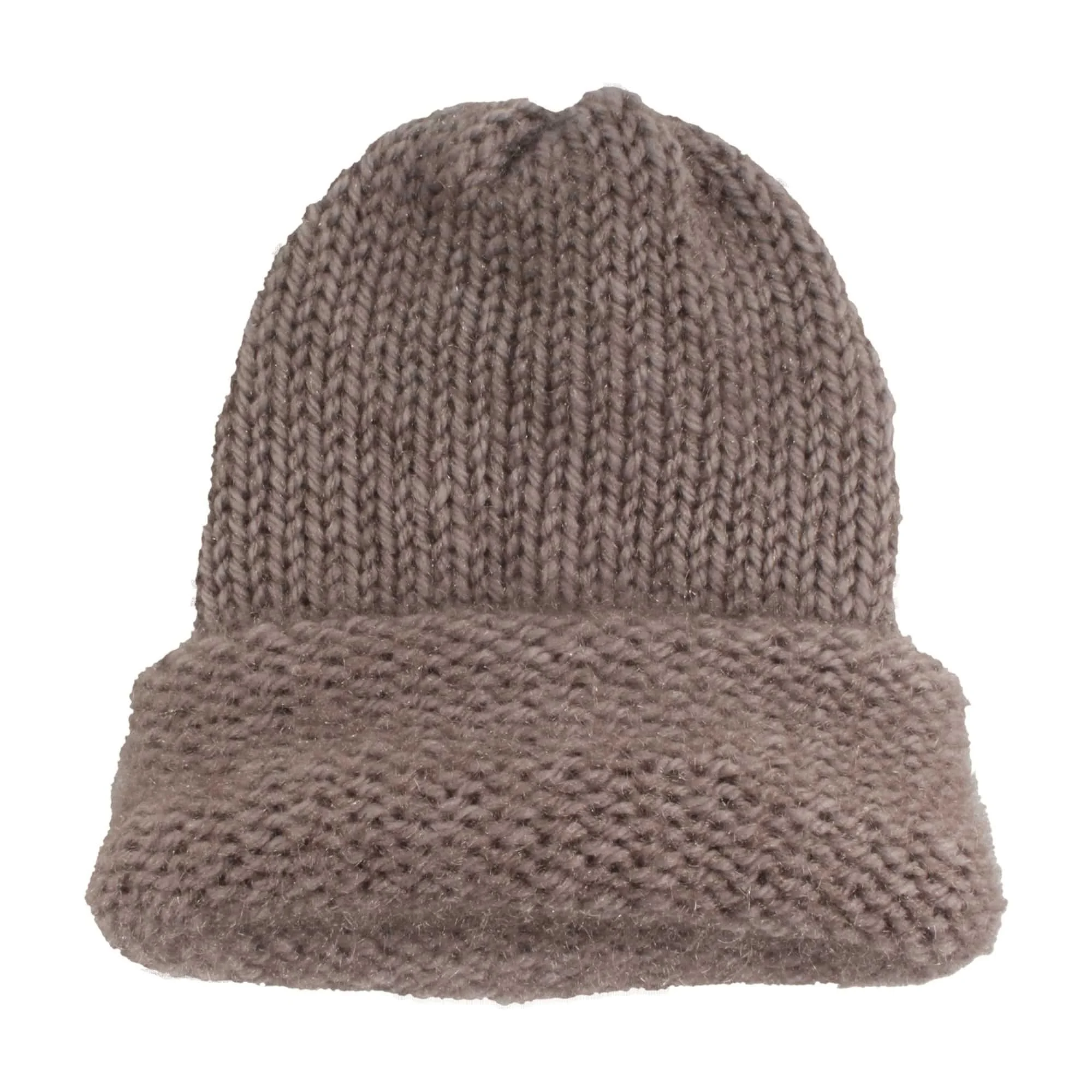 Hand Knit Winter Hat - 18 Burlywood/small (child)