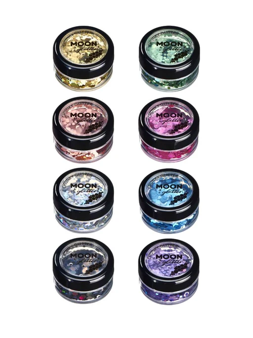 Moon Glitter Holographic Chunky Glitter - Pink